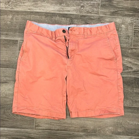 Tommy Hilfiger Flat Front Orange Summer Shorts - Picture 1 of 5